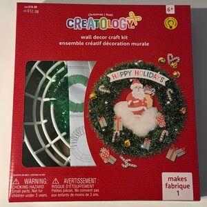 NEW: Creatology Santa Christmas Wreath Kids Craft Kit - 6+ Holidays LIGHT UP
